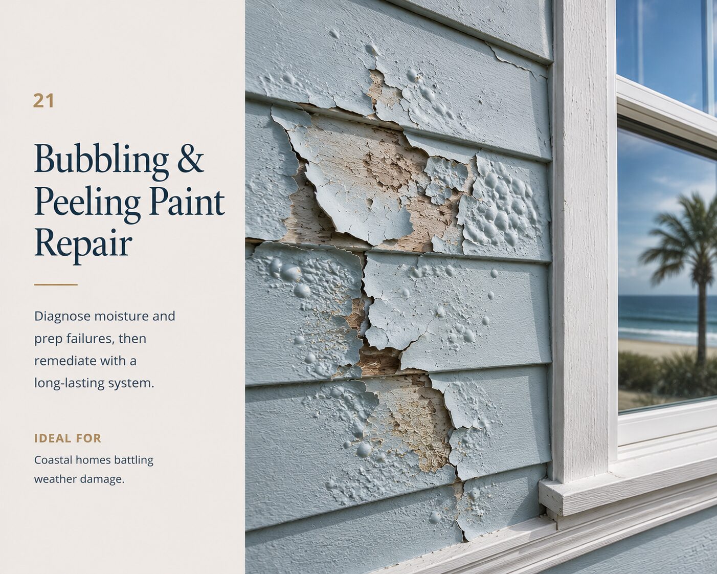 Bubbling & Peeling Paint Repair