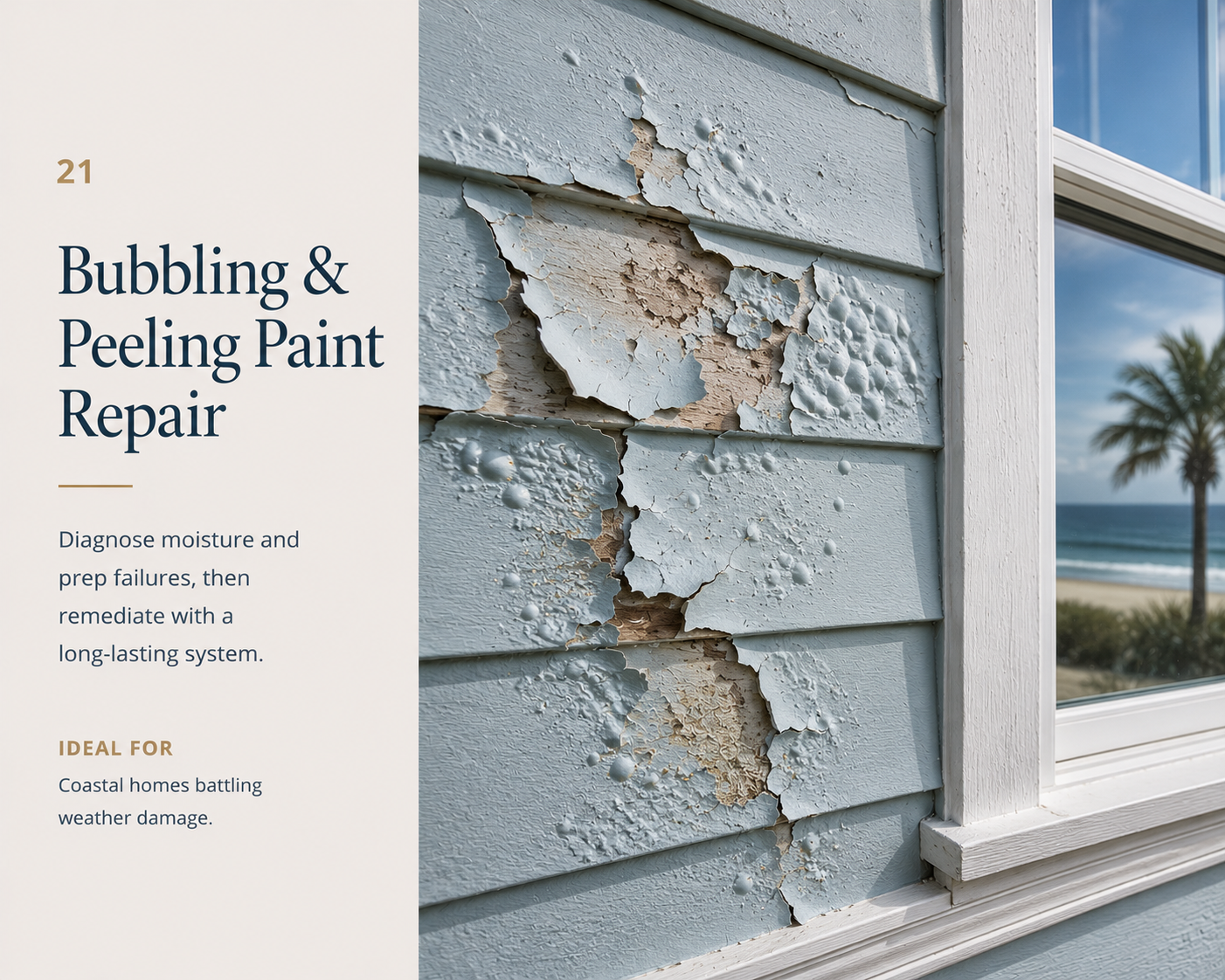 Bubbling & Peeling Paint Repair